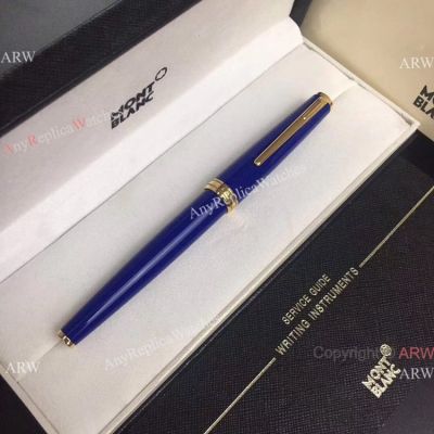 Wholesale Copy Montblanc Pix Collection Blue & Gold Clip Rollerball Pen